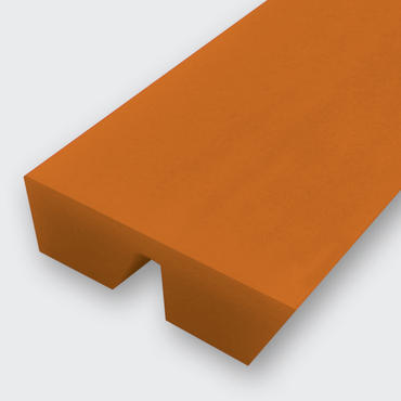 Parallel V-beltpolyurethane 84 Shore A orange smooth